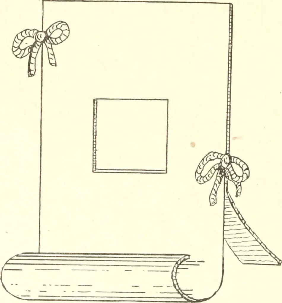An illustration from Manual of cardboard construction for third and fourth grades, 1902, leaf 51