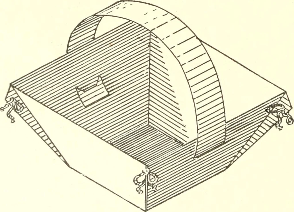 An illustration from Manual of cardboard construction for third and fourth grades, 1902, leaf 57