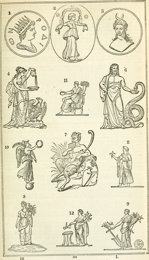 An illustration from Manual of classical literature : from the German of J.J. Eschenburg, with additions, 1855, leaf 168