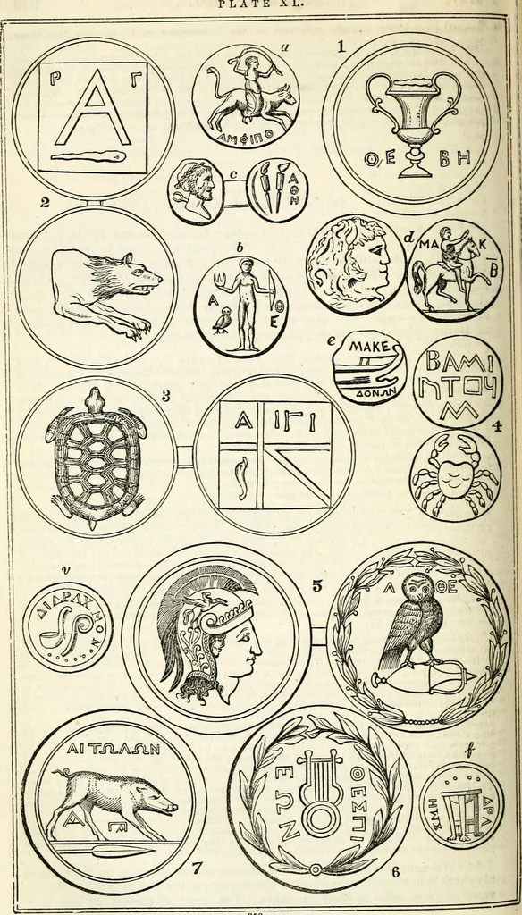 An illustration from Manual of classical literature : from the German of J.J. Eschenburg, with additions, 1855, leaf 411