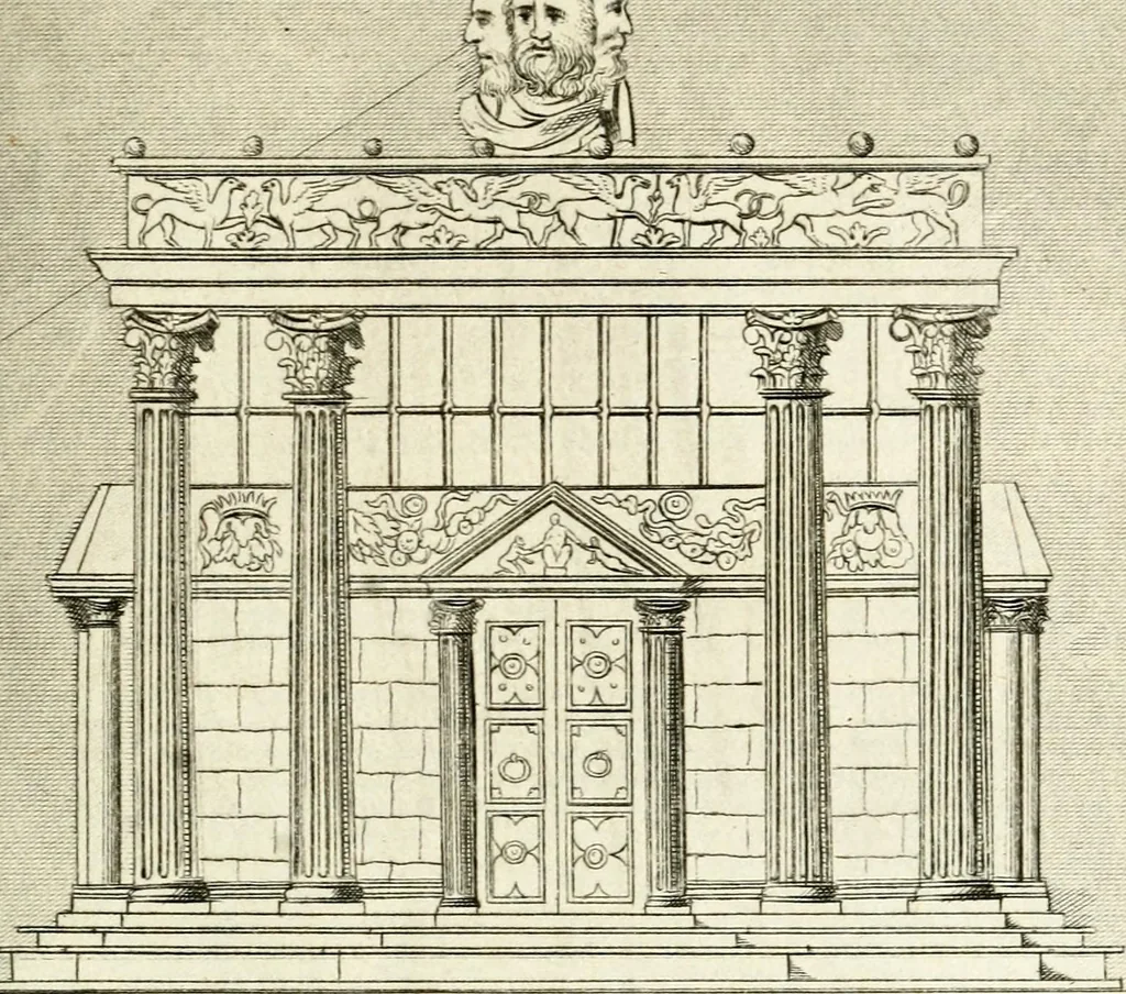 An illustration from Manual of classical literature : from the German of J.J. Eschenburg, with additions, 1855, leaf 92