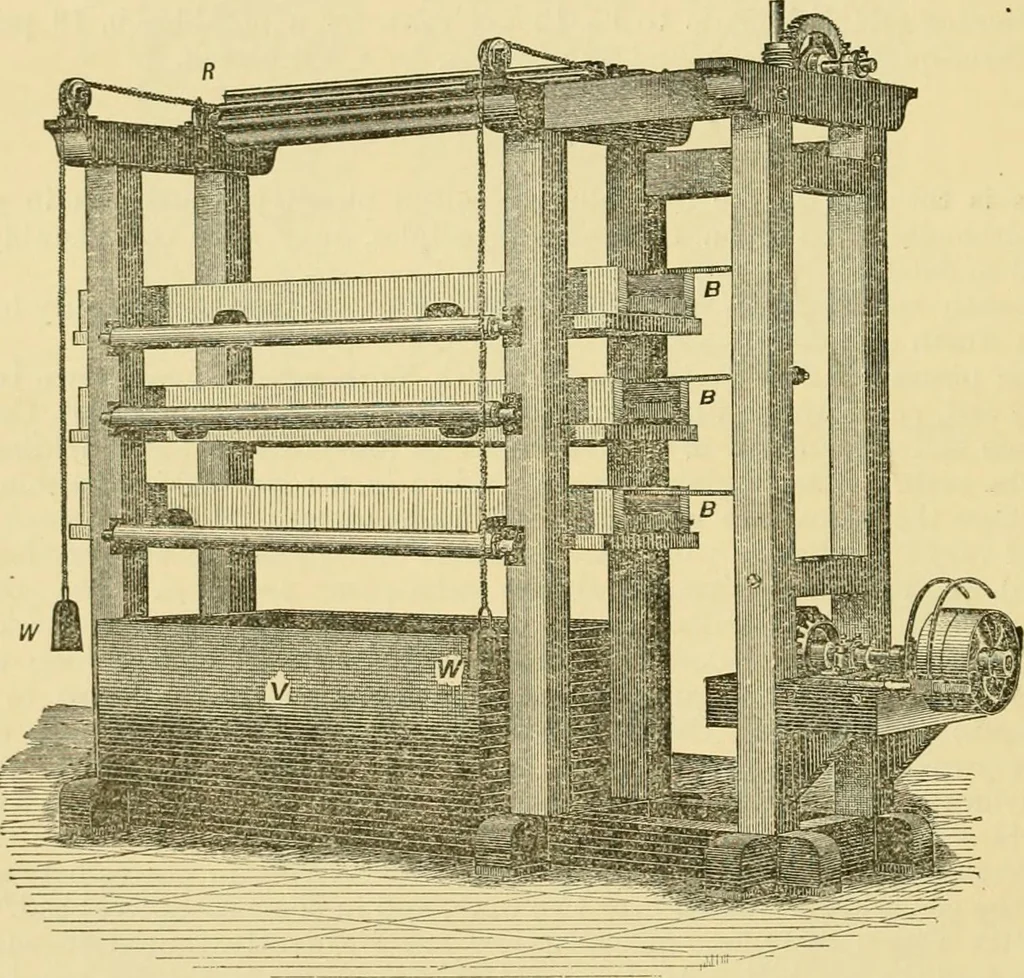 An illustration from A manual of dyeing: for the use of practical dyers, manufacturers, students, and all interested in the art of dyeing, 1919, leaf 151