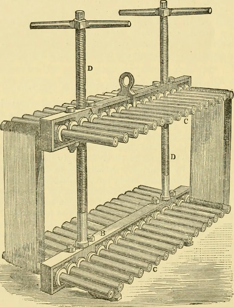 An illustration from A manual of dyeing: for the use of practical dyers, manufacturers, students, and all interested in the art of dyeing, 1919, leaf 163