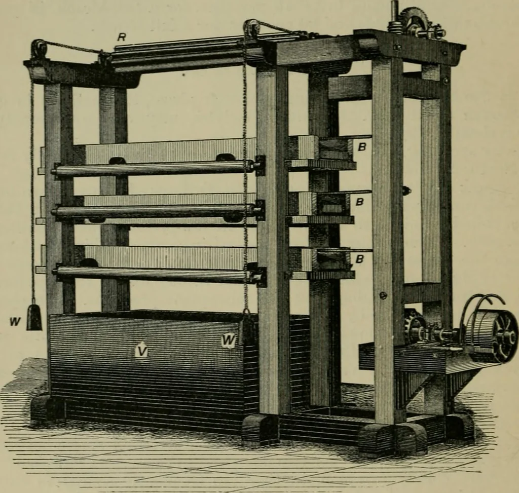 An illustration from A manual of dyeing: for the use of practical dyers, manufacturers, students, and all interested in the art of dyeing, 1910, leaf 155
