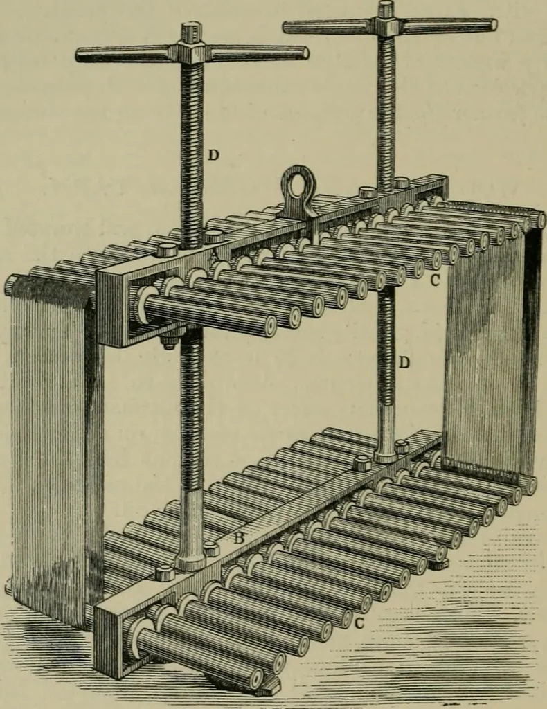 An illustration from A manual of dyeing: for the use of practical dyers, manufacturers, students, and all interested in the art of dyeing, 1910, leaf 167