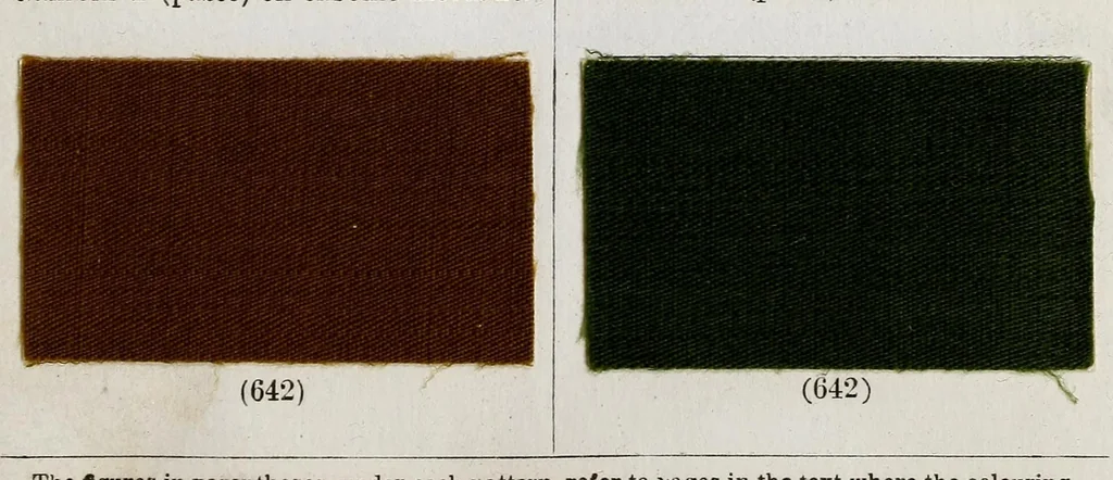 An illustration from A manual of dyeing : for the use of practical dyers, manufacturers, students, and all interested in the art of dyeing, 1893, leaf 51