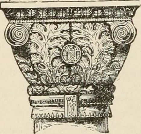 An illustration from Manual of ecclesiastical architecture. Comprising a study of its various styles, the chronological arrangements of its elements, and its relation to Christian worship, 1897, leaf 101