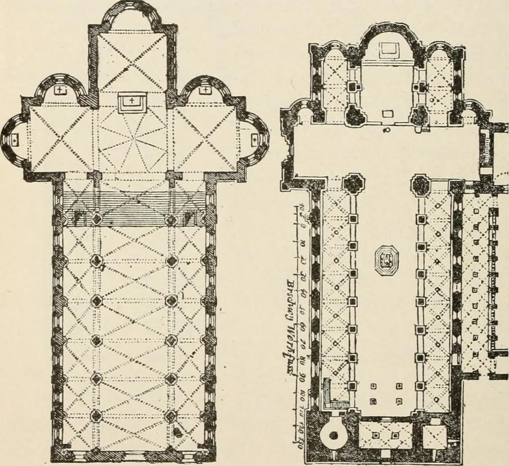 An illustration from Manual of ecclesiastical architecture. Comprising a study of its various styles, the chronological arrangements of its elements, and its relation to Christian worship, 1897, leaf 119