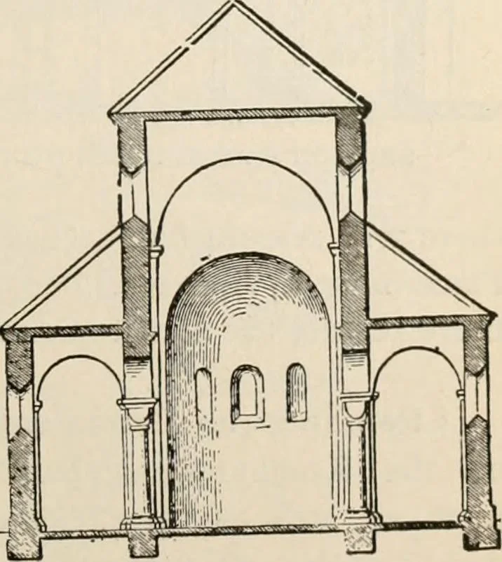 An illustration from Manual of ecclesiastical architecture. Comprising a study of its various styles, the chronological arrangements of its elements, and its relation to Christian worship, 1897, leaf 122