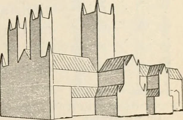 An illustration from Manual of ecclesiastical architecture. Comprising a study of its various styles, the chronological arrangements of its elements, and its relation to Christian worship, 1897, leaf 126