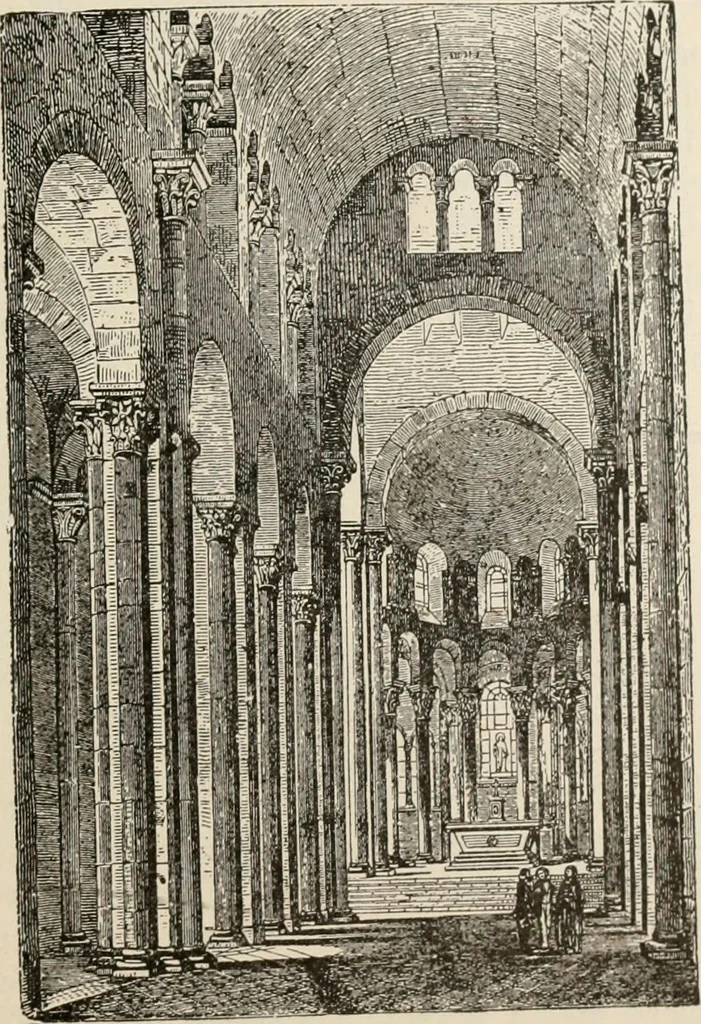 An illustration from Manual of ecclesiastical architecture. Comprising a study of its various styles, the chronological arrangements of its elements, and its relation to Christian worship, 1897, leaf 130