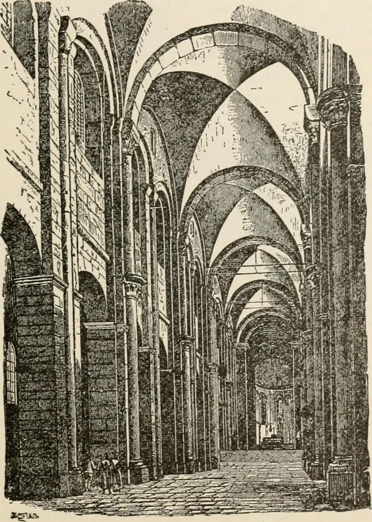 An illustration from Manual of ecclesiastical architecture. Comprising a study of its various styles, the chronological arrangements of its elements, and its relation to Christian worship, 1897, leaf 132
