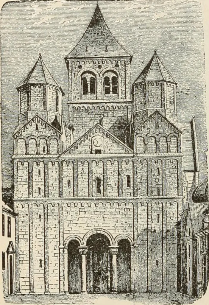 An illustration from Manual of ecclesiastical architecture. Comprising a study of its various styles, the chronological arrangements of its elements, and its relation to Christian worship, 1897, leaf 135