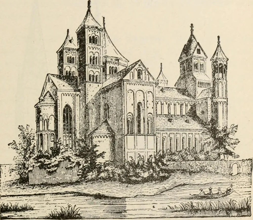 An illustration from Manual of ecclesiastical architecture. Comprising a study of its various styles, the chronological arrangements of its elements, and its relation to Christian worship, 1897, leaf 138