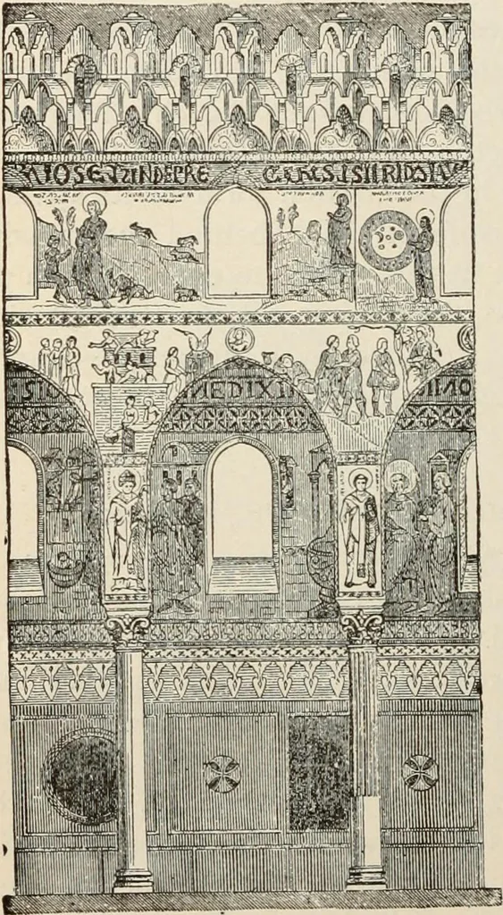 An illustration from Manual of ecclesiastical architecture. Comprising a study of its various styles, the chronological arrangements of its elements, and its relation to Christian worship, 1897, leaf 141