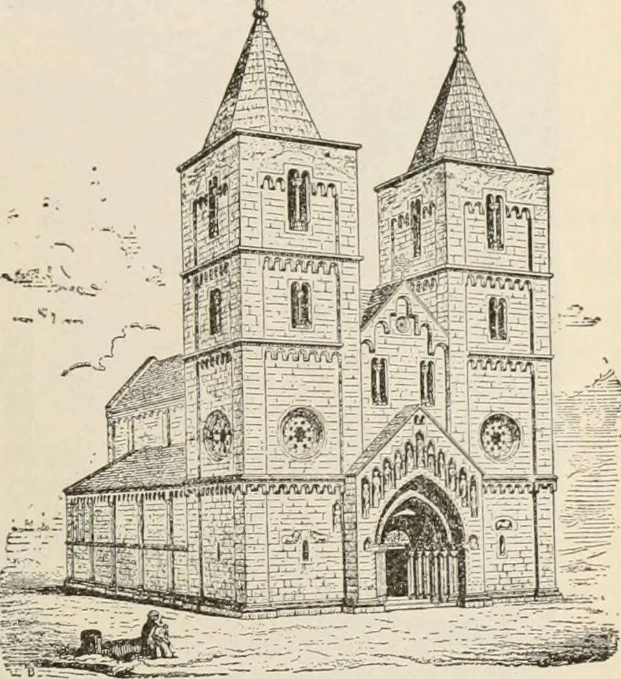 An illustration from Manual of ecclesiastical architecture. Comprising a study of its various styles, the chronological arrangements of its elements, and its relation to Christian worship, 1897, leaf 146