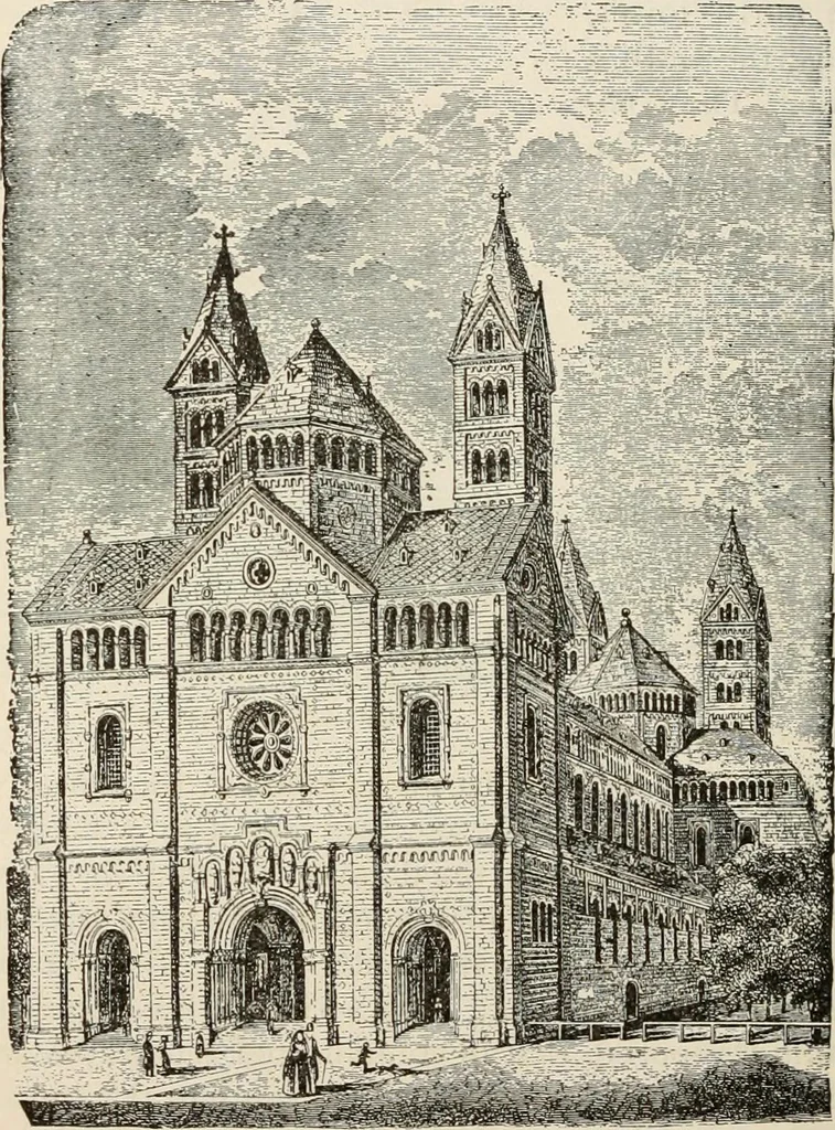 An illustration from Manual of ecclesiastical architecture. Comprising a study of its various styles, the chronological arrangements of its elements, and its relation to Christian worship, 1897, leaf 147
