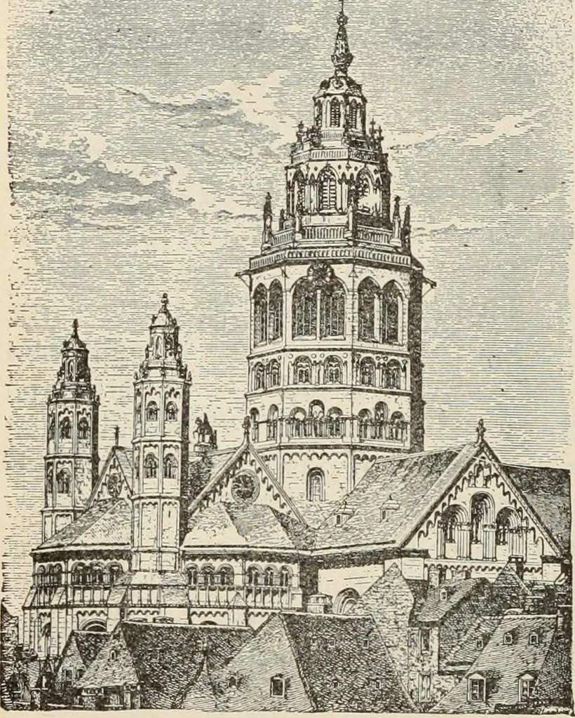 An illustration from Manual of ecclesiastical architecture. Comprising a study of its various styles, the chronological arrangements of its elements, and its relation to Christian worship, 1897, leaf 149