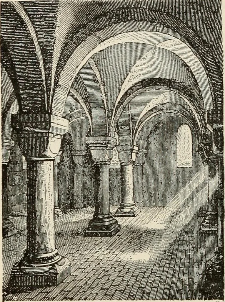 An illustration from Manual of ecclesiastical architecture. Comprising a study of its various styles, the chronological arrangements of its elements, and its relation to Christian worship, 1897, leaf 155