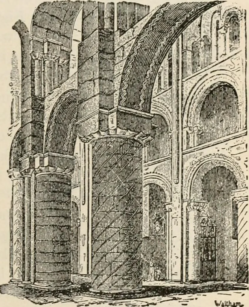 An illustration from Manual of ecclesiastical architecture. Comprising a study of its various styles, the chronological arrangements of its elements, and its relation to Christian worship, 1897, leaf 156