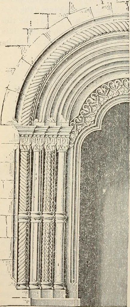 An illustration from Manual of ecclesiastical architecture. Comprising a study of its various styles, the chronological arrangements of its elements, and its relation to Christian worship, 1897, leaf 161