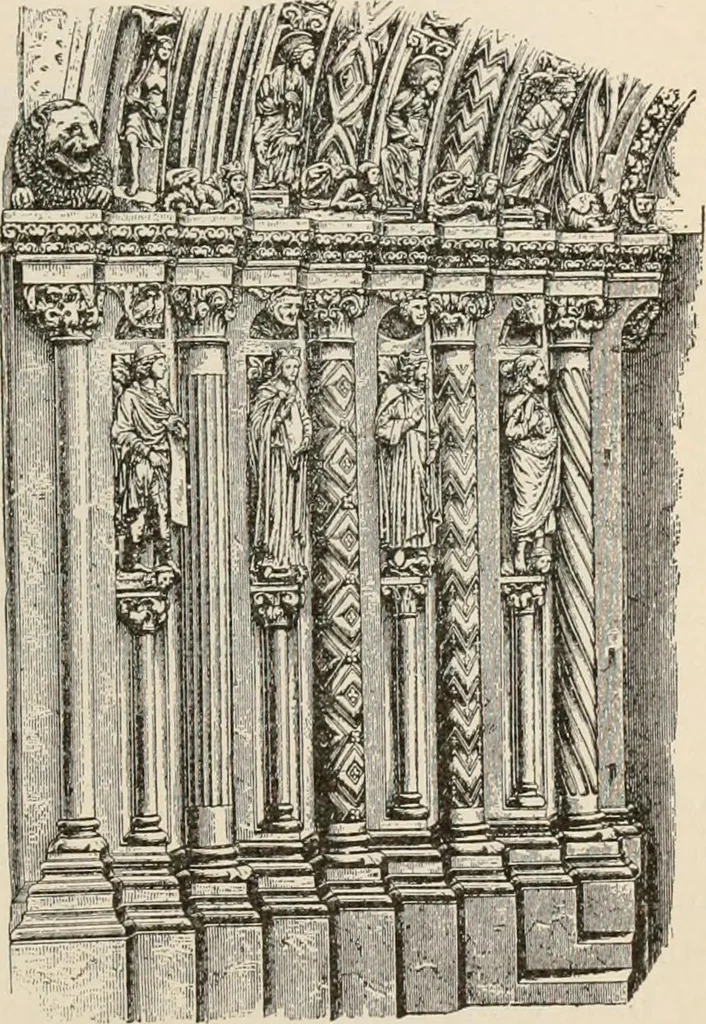 An illustration from Manual of ecclesiastical architecture. Comprising a study of its various styles, the chronological arrangements of its elements, and its relation to Christian worship, 1897, leaf 162