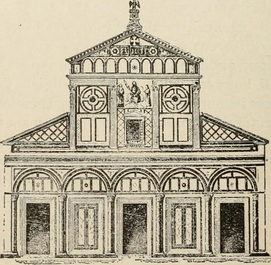 An illustration from Manual of ecclesiastical architecture. Comprising a study of its various styles, the chronological arrangements of its elements, and its relation to Christian worship, 1897, leaf 165
