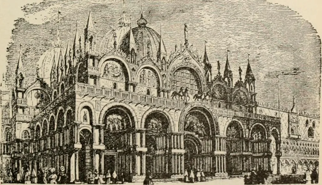 An illustration from Manual of ecclesiastical architecture. Comprising a study of its various styles, the chronological arrangements of its elements, and its relation to Christian worship, 1897, leaf 166