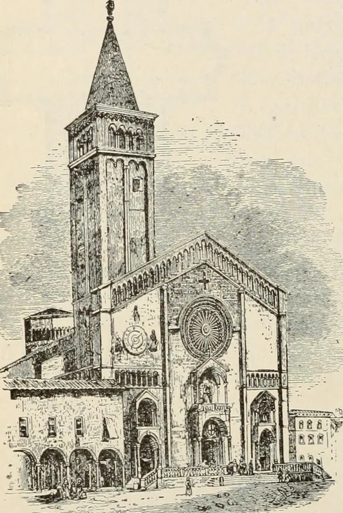 An illustration from Manual of ecclesiastical architecture. Comprising a study of its various styles, the chronological arrangements of its elements, and its relation to Christian worship, 1897, leaf 169