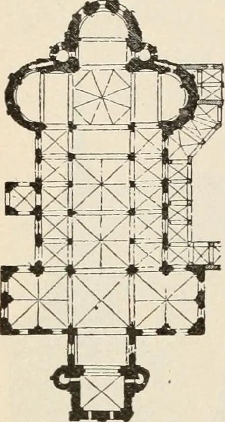 An illustration from Manual of ecclesiastical architecture. Comprising a study of its various styles, the chronological arrangements of its elements, and its relation to Christian worship, 1897, leaf 175