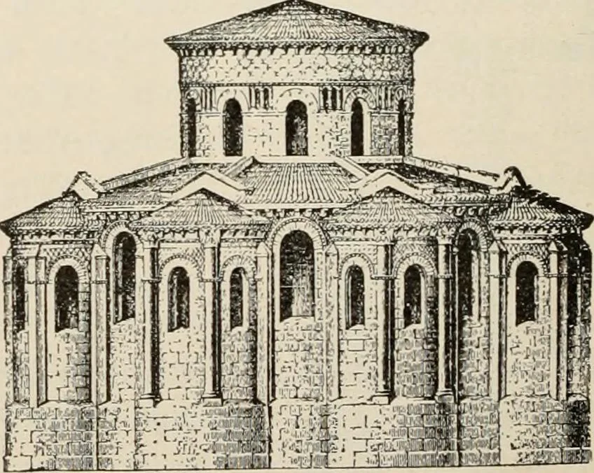An illustration from Manual of ecclesiastical architecture. Comprising a study of its various styles, the chronological arrangements of its elements, and its relation to Christian worship, 1897, leaf 179