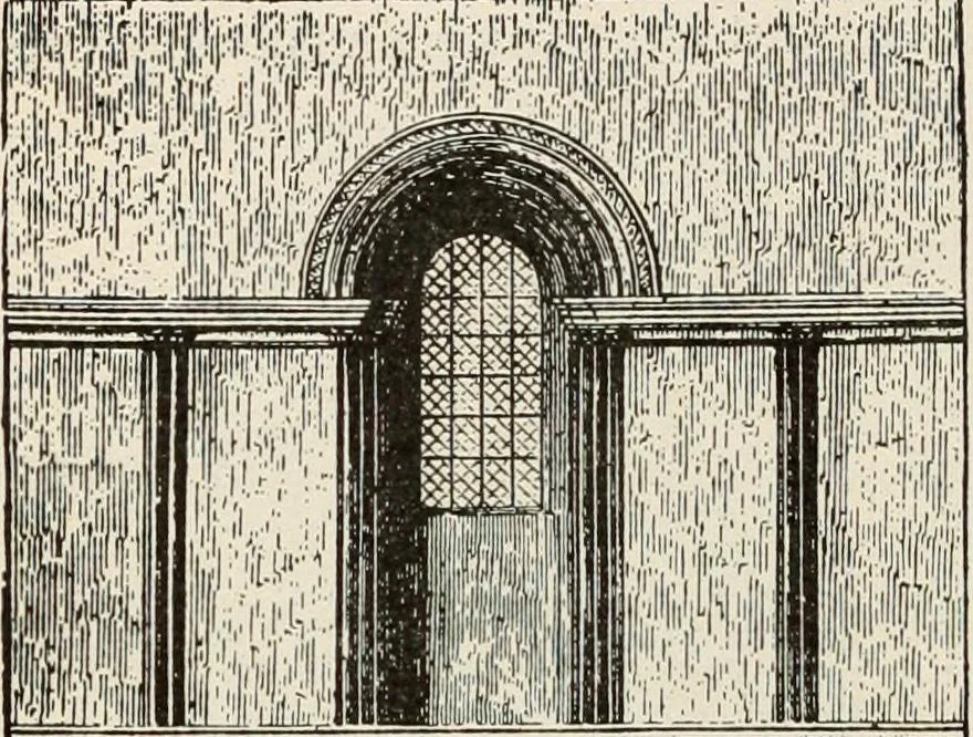 An illustration from Manual of ecclesiastical architecture. Comprising a study of its various styles, the chronological arrangements of its elements, and its relation to Christian worship, 1897, leaf 187
