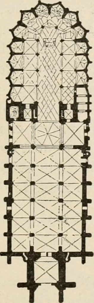 An illustration from Manual of ecclesiastical architecture. Comprising a study of its various styles, the chronological arrangements of its elements, and its relation to Christian worship, 1897, leaf 200