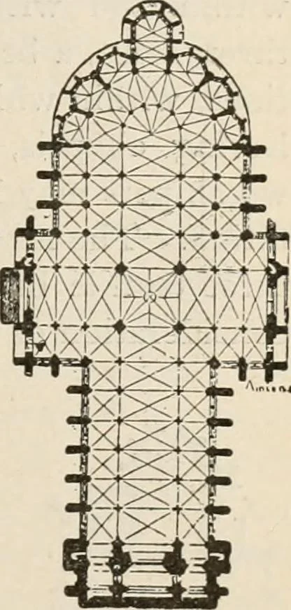 An illustration from Manual of ecclesiastical architecture. Comprising a study of its various styles, the chronological arrangements of its elements, and its relation to Christian worship, 1897, leaf 200