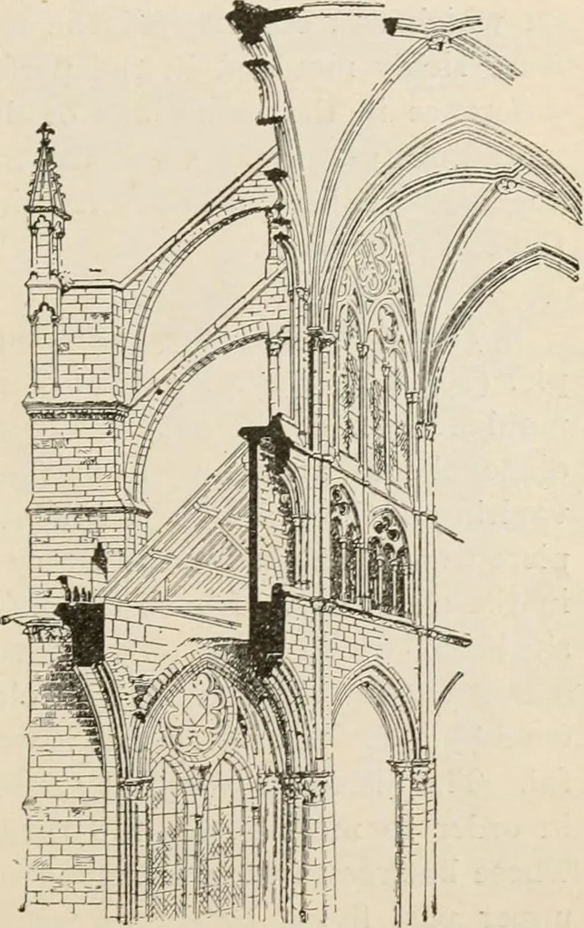 An illustration from Manual of ecclesiastical architecture. Comprising a study of its various styles, the chronological arrangements of its elements, and its relation to Christian worship, 1897, leaf 212