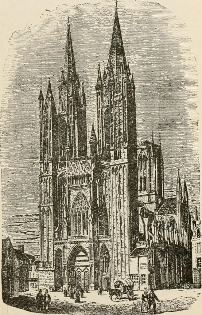An illustration from Manual of ecclesiastical architecture. Comprising a study of its various styles, the chronological arrangements of its elements, and its relation to Christian worship, 1897, leaf 220