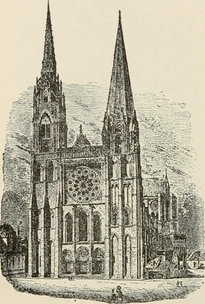 An illustration from Manual of ecclesiastical architecture. Comprising a study of its various styles, the chronological arrangements of its elements, and its relation to Christian worship, 1897, leaf 221
