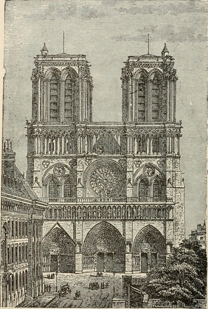 An illustration from Manual of ecclesiastical architecture. Comprising a study of its various styles, the chronological arrangements of its elements, and its relation to Christian worship, 1897, leaf 223