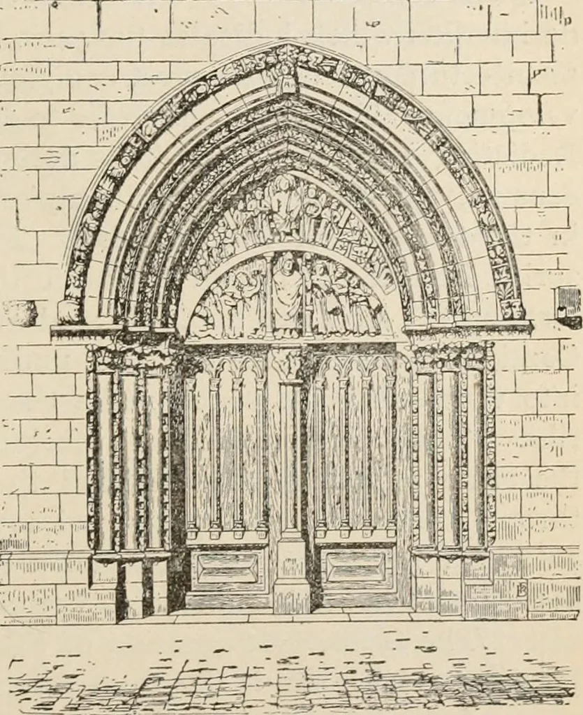 An illustration from Manual of ecclesiastical architecture. Comprising a study of its various styles, the chronological arrangements of its elements, and its relation to Christian worship, 1897, leaf 228
