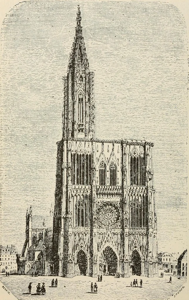 An illustration from Manual of ecclesiastical architecture. Comprising a study of its various styles, the chronological arrangements of its elements, and its relation to Christian worship, 1897, leaf 233