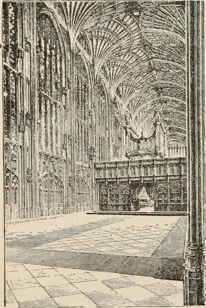 An illustration from Manual of ecclesiastical architecture. Comprising a study of its various styles, the chronological arrangements of its elements, and its relation to Christian worship, 1897, leaf 243