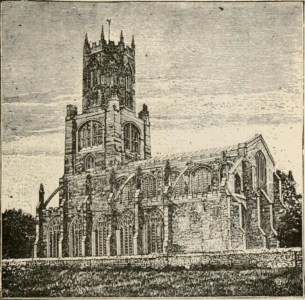 An illustration from Manual of ecclesiastical architecture. Comprising a study of its various styles, the chronological arrangements of its elements, and its relation to Christian worship, 1897, leaf 246