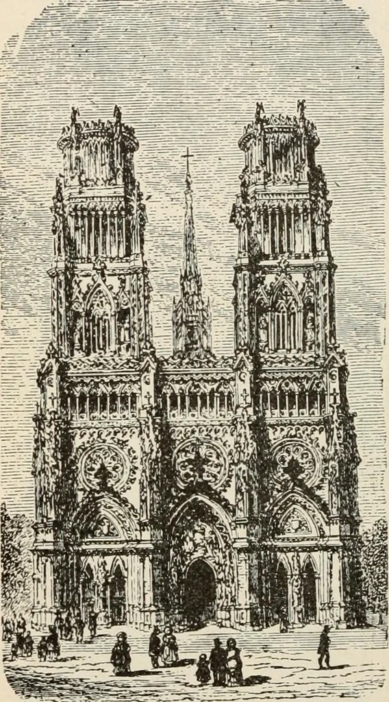 An illustration from Manual of ecclesiastical architecture. Comprising a study of its various styles, the chronological arrangements of its elements, and its relation to Christian worship, 1897, leaf 251