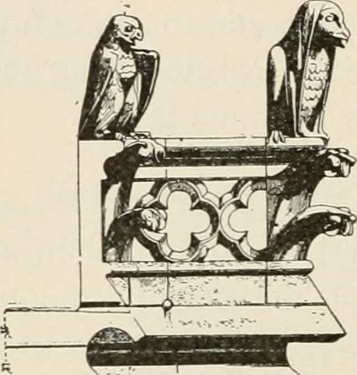 An illustration from Manual of ecclesiastical architecture. Comprising a study of its various styles, the chronological arrangements of its elements, and its relation to Christian worship, 1897, leaf 255
