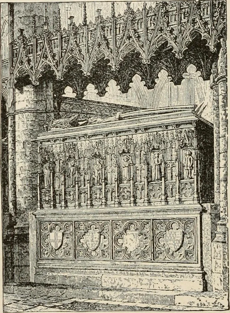 An illustration from Manual of ecclesiastical architecture. Comprising a study of its various styles, the chronological arrangements of its elements, and its relation to Christian worship, 1897, leaf 267