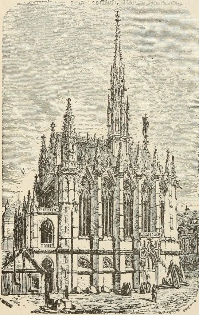 An illustration from Manual of ecclesiastical architecture. Comprising a study of its various styles, the chronological arrangements of its elements, and its relation to Christian worship, 1897, leaf 273
