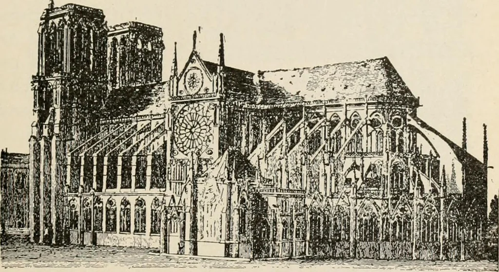 An illustration from Manual of ecclesiastical architecture. Comprising a study of its various styles, the chronological arrangements of its elements, and its relation to Christian worship, 1897, leaf 276