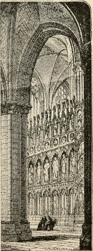 An illustration from Manual of ecclesiastical architecture. Comprising a study of its various styles, the chronological arrangements of its elements, and its relation to Christian worship, 1897, leaf 300
