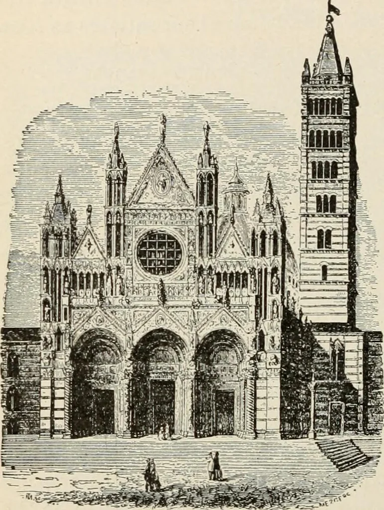 An illustration from Manual of ecclesiastical architecture. Comprising a study of its various styles, the chronological arrangements of its elements, and its relation to Christian worship, 1897, leaf 305