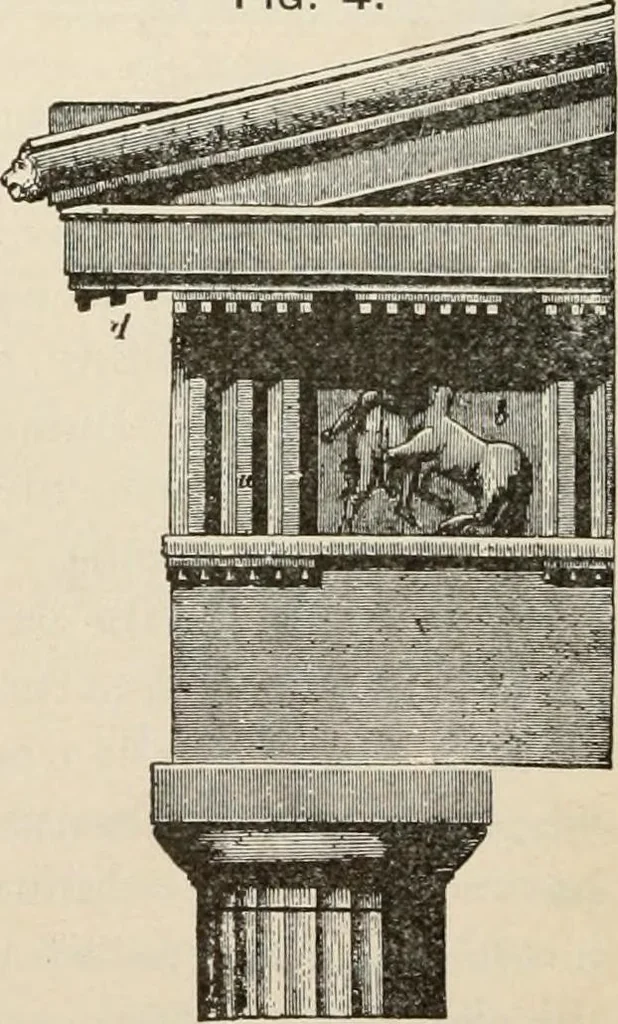 An illustration from Manual of ecclesiastical architecture. Comprising a study of its various styles, the chronological arrangements of its elements, and its relation to Christian worship, 1897, leaf 31